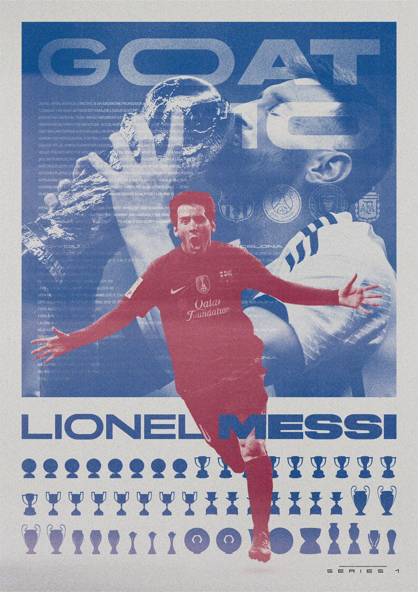 Classic Football Prints Series 1 Lionel Messi