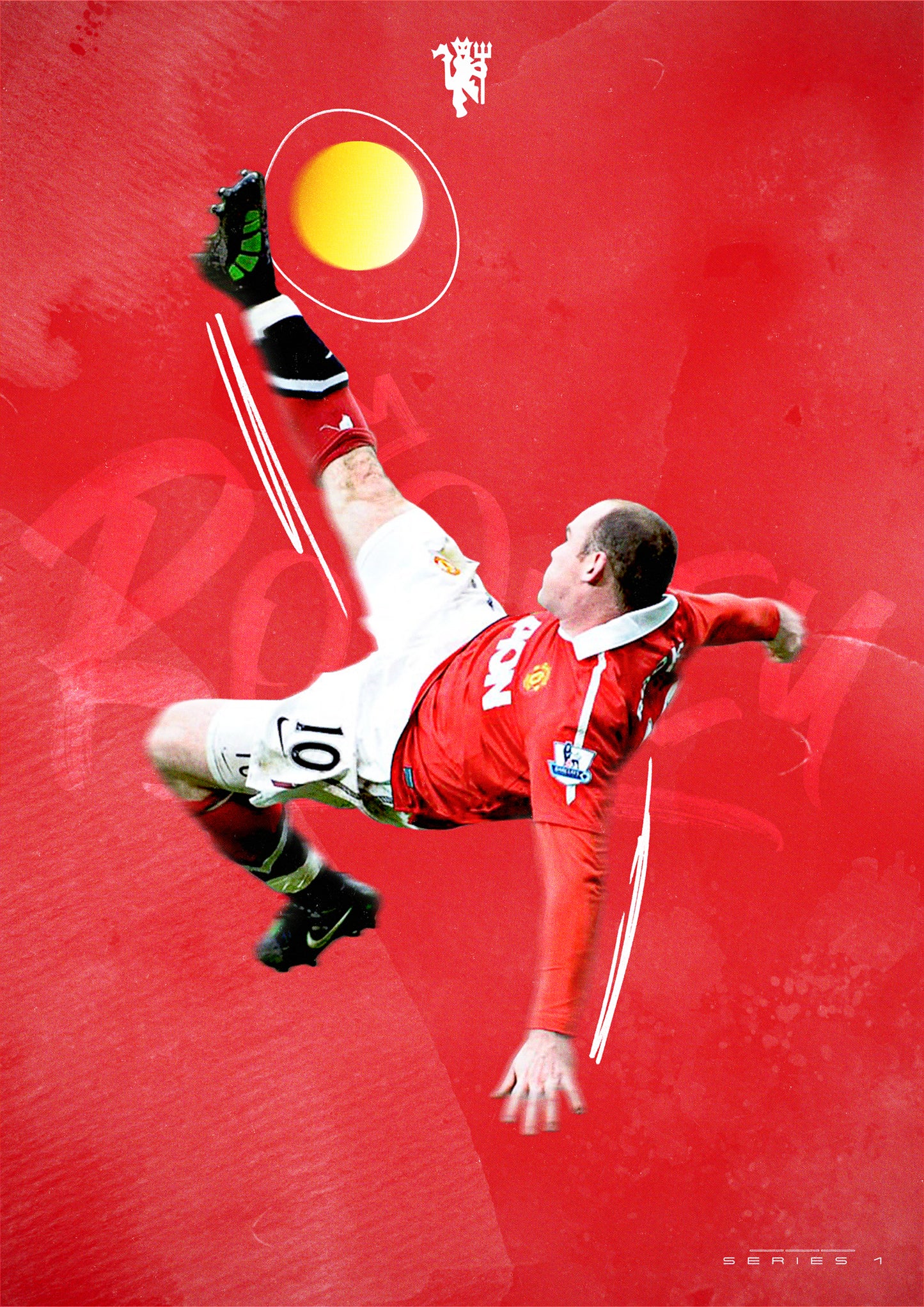 Classic Football Prints Series 1 Wayne Rooney