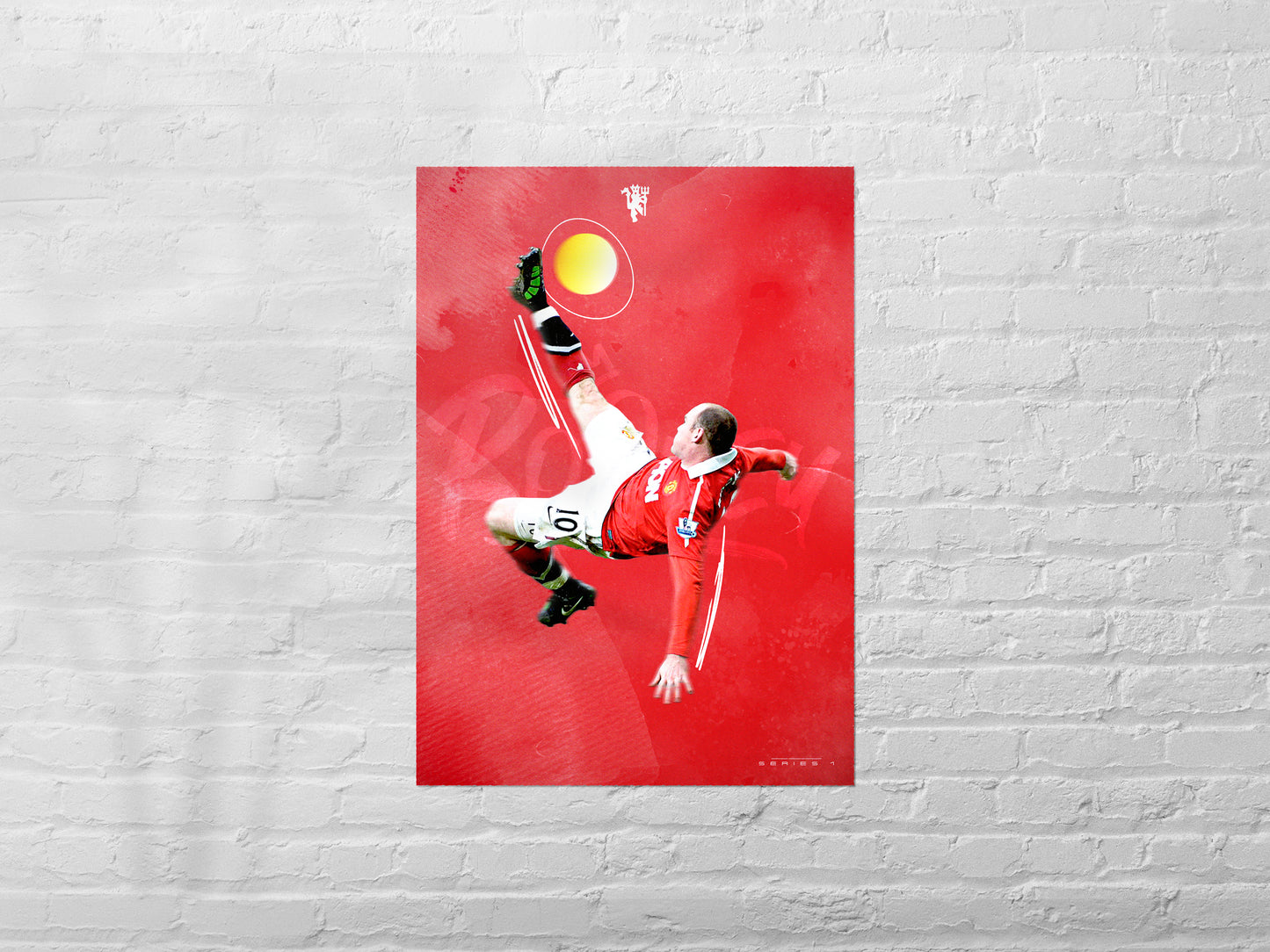 Classic Football Prints Series 1 Wayne Rooney